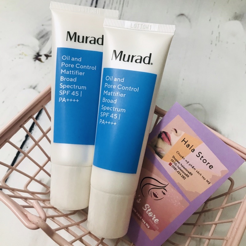 Murad ✨ Kem chống nắng kiềm dầu Oil and Pore Control Mattifier Broad Spectrum SPF 45 | PA++++