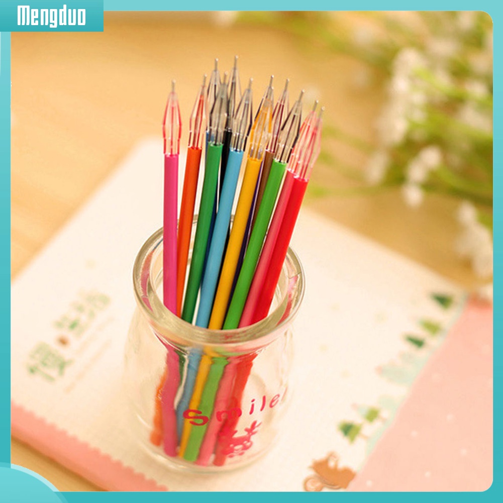 Set 12 ngòi bút mực gel nhiều màu sắc tiện dụng dành cho học sinh