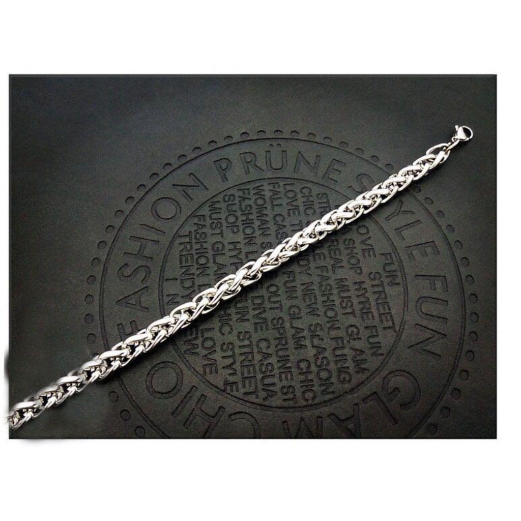 Vòng Tay Titatium Chuỗi Xích BảnTo Hình Giỏ Bông VTCHUOIGIOBONG