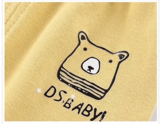 Quần cotton nỉ mỏng cho bé