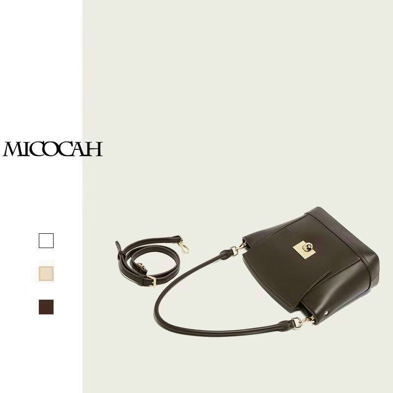 TNS-Túi tote công sở da mềm sang trọng Mikoka tote bag-màu nâu