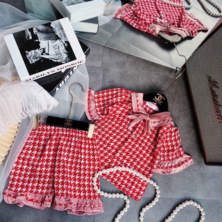 [PYJAMA] Bộ pyjama lụa satin cực điệu cho bé (size đại 18-28kg)