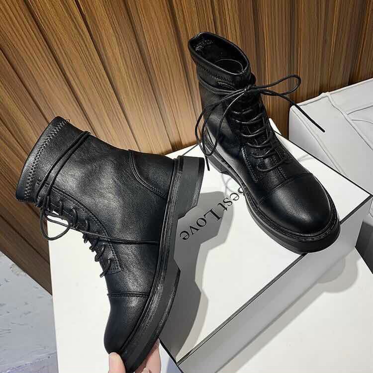 FREESHIP BỐT NỮ ĐẾ BẰNG CHẤT DA CAO CỔ DÁNG OXFORD FULLBOX 2022 | BigBuy360 - bigbuy360.vn