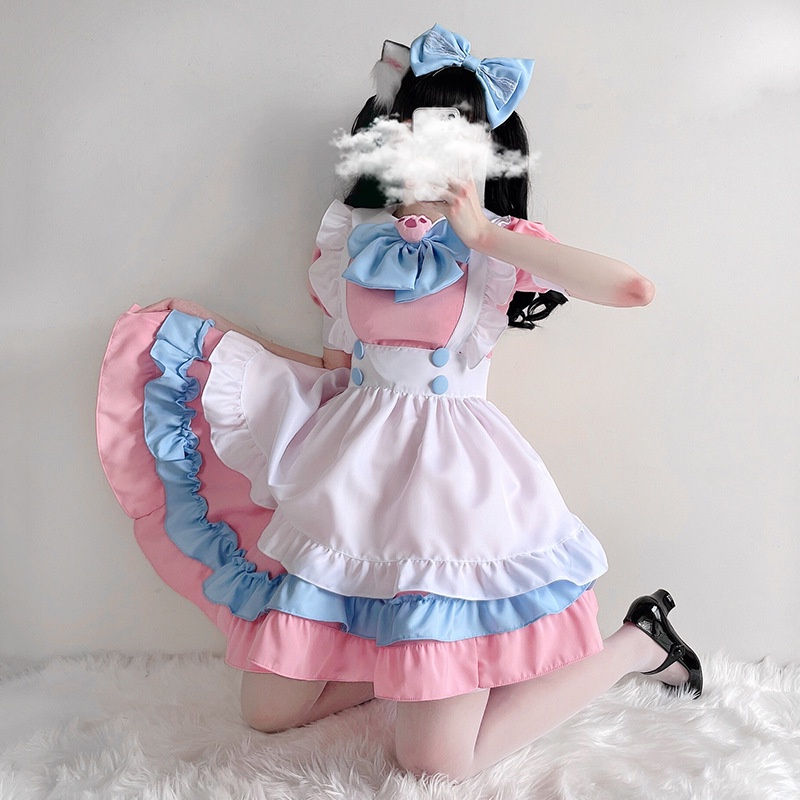 [MAID] Váy hóa trang hầu gái cosplay hồng dễ thương (CÓ SẴN) | BigBuy360 - bigbuy360.vn