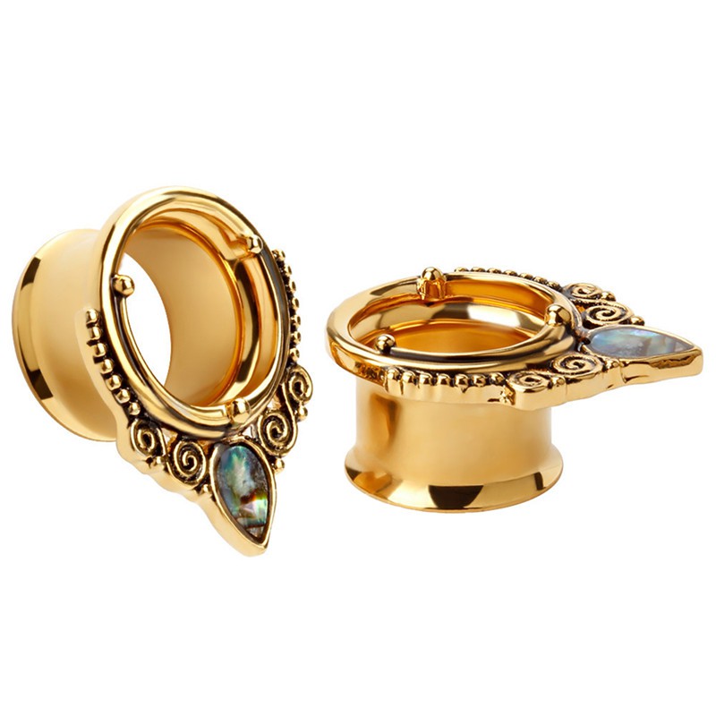 Khuyên nong tai hình vỏ ốc bằng thép không gỉ cá tính