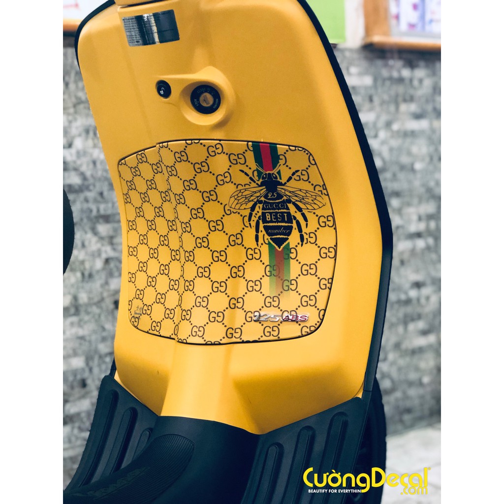 Bộ decal tem xe Vespa Sprint, Primavera Gucci Bee