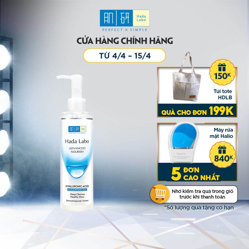Dầu tẩy trang Hada Labo Advanced Nourish Hyaluron Cleansing Oil 200ml