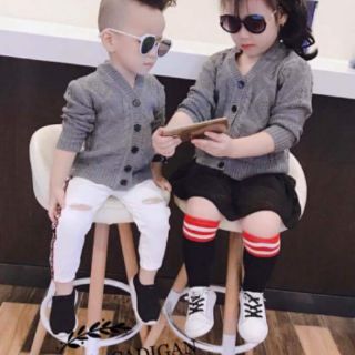 Áo khoác len trẻ em( xám)