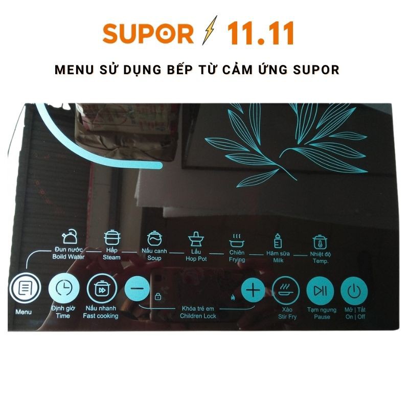 Bếp từ Cảm ứng Supor  đa chức năng SDHB11TVN bảo hành 12 tháng chính hãng