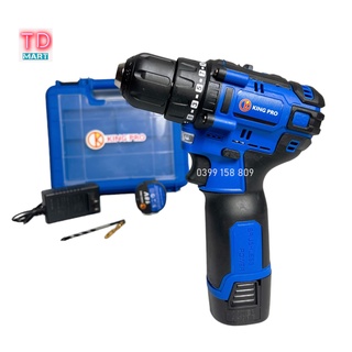 Máy khoan pin KINGPRO 18v Không Chổi Than - đầu autolook có khóa trục