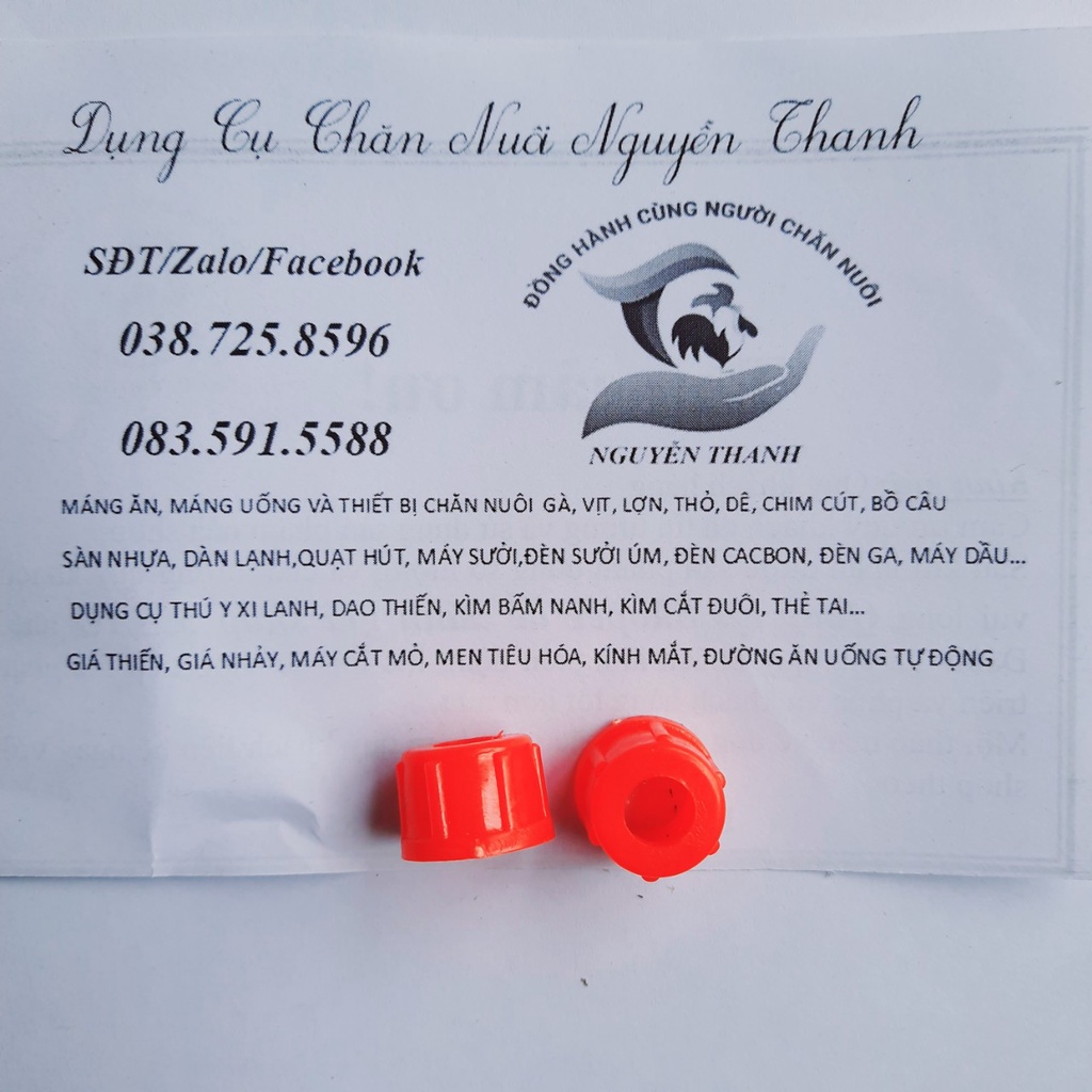 Phụ kiện máng uống thái lan, máng chuông, Lò xo, ốc gắn bình nước, ốc gắn dây, gậy gắn bình nước, dây dẫn nước