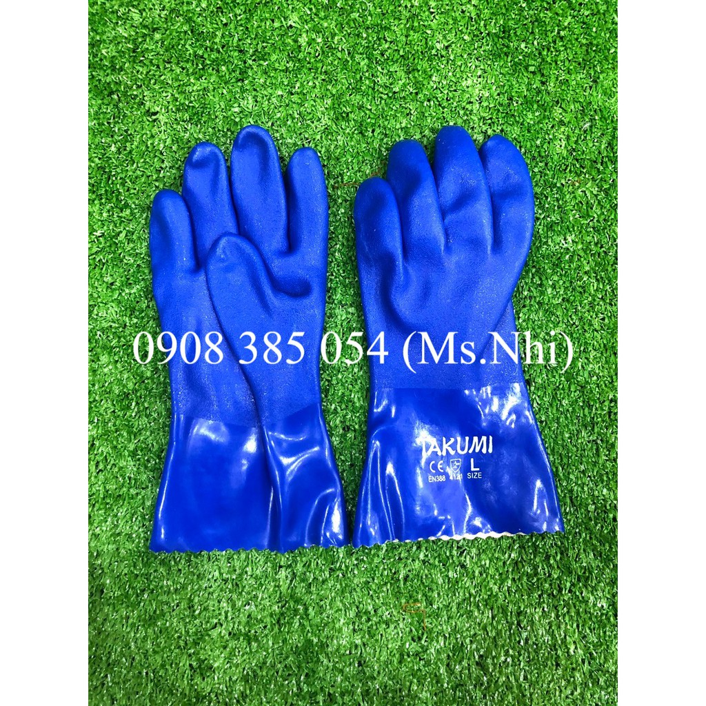 Găng Tay Chống Dầu TAKUMI PVC 600L-  TAKUMI PVC600X- Hàng sẵn