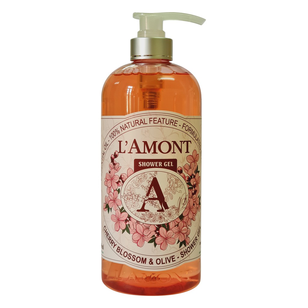 Sữa Tắm LAmont En Provence Hoa Anh Đào và Hoa Hồng 1000ml/chai