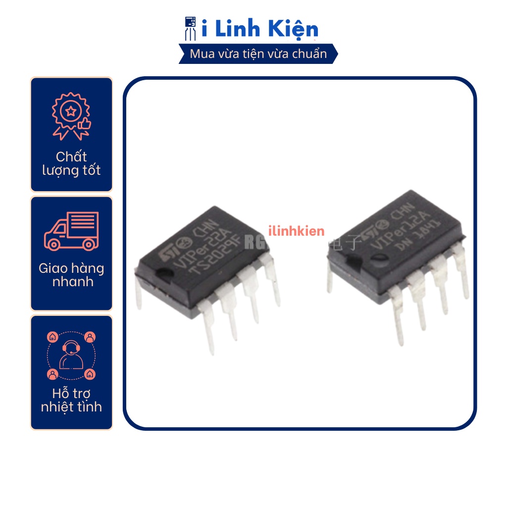 Viper12A ic nguồn chính hãng dùng cho bếp từ , bếp hồng ngoại