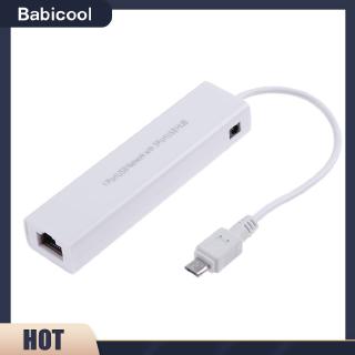 Hub 3 cổng USB 2.0 kết nối LAN 10/100MB Micro USB và RJ45 chất lượng cao cho ô tô