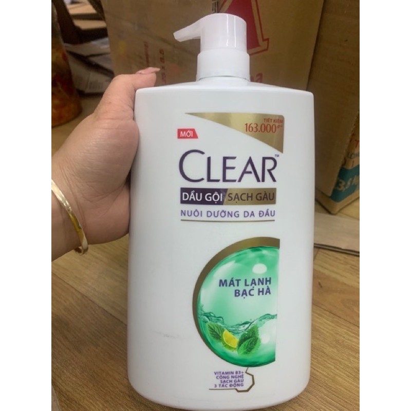 Dầu gội Clear Bạc Hà mới  1,4kg