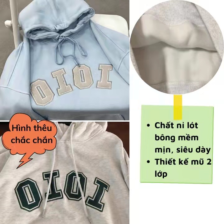 Áo hoodie nam nữ brand Oioi Rose 5252 chính hãng Hàn Quốc | SIGNATURE HOODIE