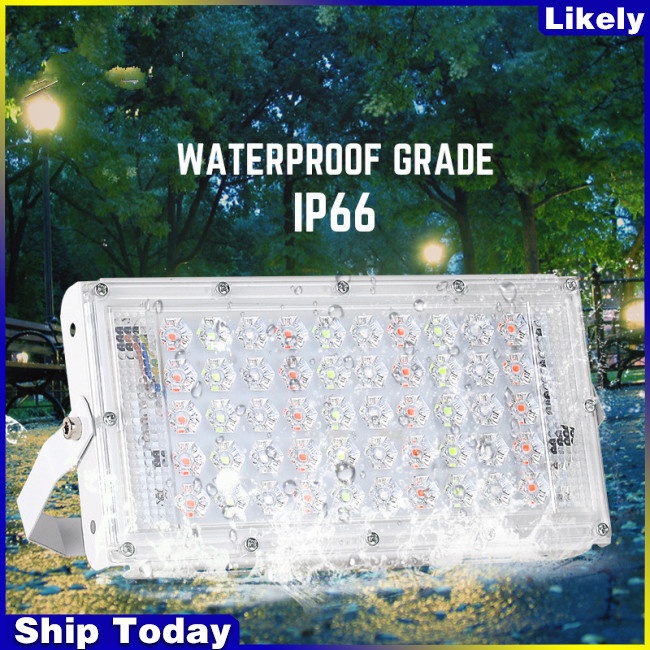 Đèn LED RGB 50W 220V chống thấm nước siêu sáng tiện dụng