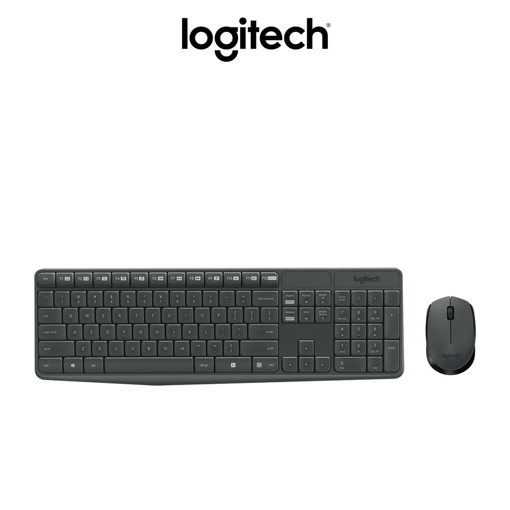 Bộ bàn phím và chuột không dây Logitech MK235 - Hàng Chính Hãng SPC