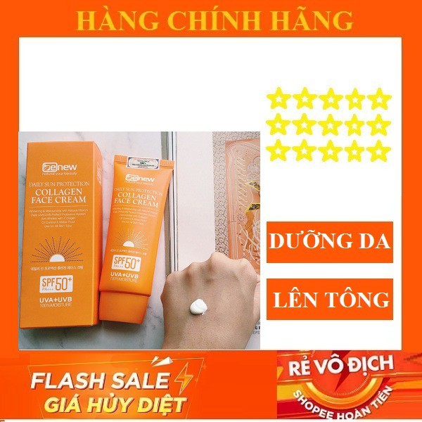 Kem chống nắng dành cho da mặt và toàn thân COLLAGEN BENEW FACE CREAM SPF 50 PA+++ Hàn quốc 70ml- chống nắng trắng da