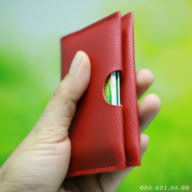 Ví Mini 𝑭𝑹𝑬𝑬𝑺𝑯𝑰𝑷 Ví Đựng Thẻ -  Da PU Cao Cấp, Nhỏ Gọn, Thời Trang, Nhiều Ngăn - VMN-03 - Ví Da