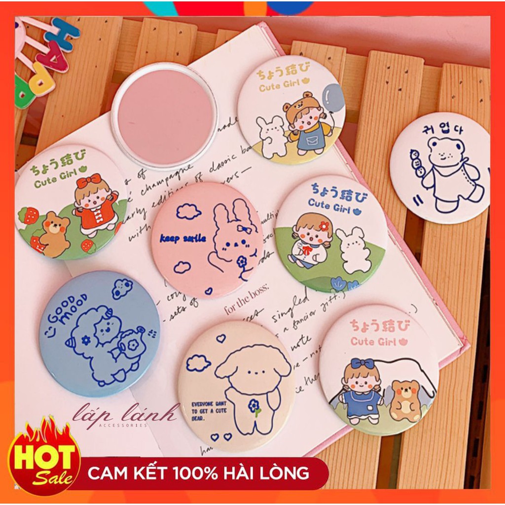 [HOT] GƯƠNG KÍNH MINI TRANG ĐIỂM CẦM TAY BỎ TÚI SIÊU CUTE TIỆN LỢI XINH XẮN 214GTDMI (GIAO NGẪU NHIÊN)