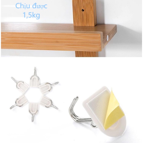 Móc treo đồ dán tường siêu bám dính bền bỉ