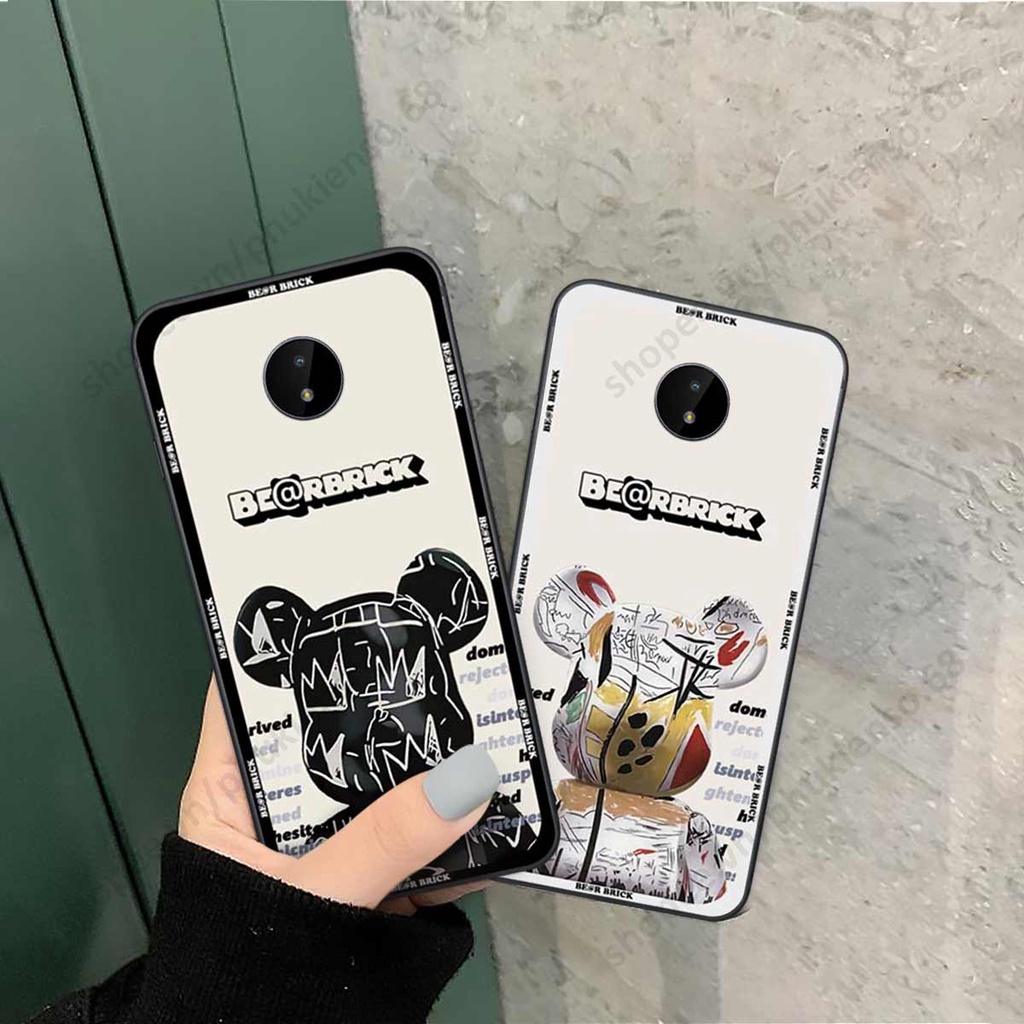 Ốp lưng điện thoại Nokia C10 / C20 elegant, gấu be@rbrick cao cấp, vỏ ốp rẻ đẹp