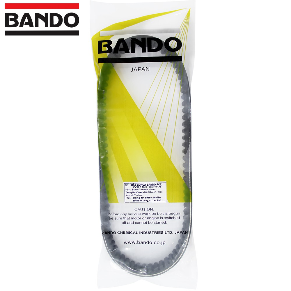 Dây curoa Bando xe Air Blade 125, PCX 125, SH Mode 125, Lead 125, Click 125