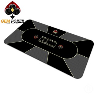 THẢM POKER TEXAS HOLDEM GEM BLACK CAO CẤP