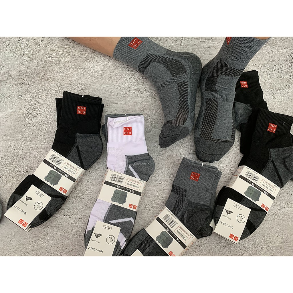 Combo 5 đôi tất nam cổ trung dày dặn chống hôi chân (gửi màu bất kì)