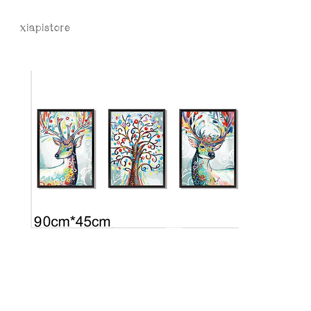 3 Poster treo tường hình con nai nghệ thuật
