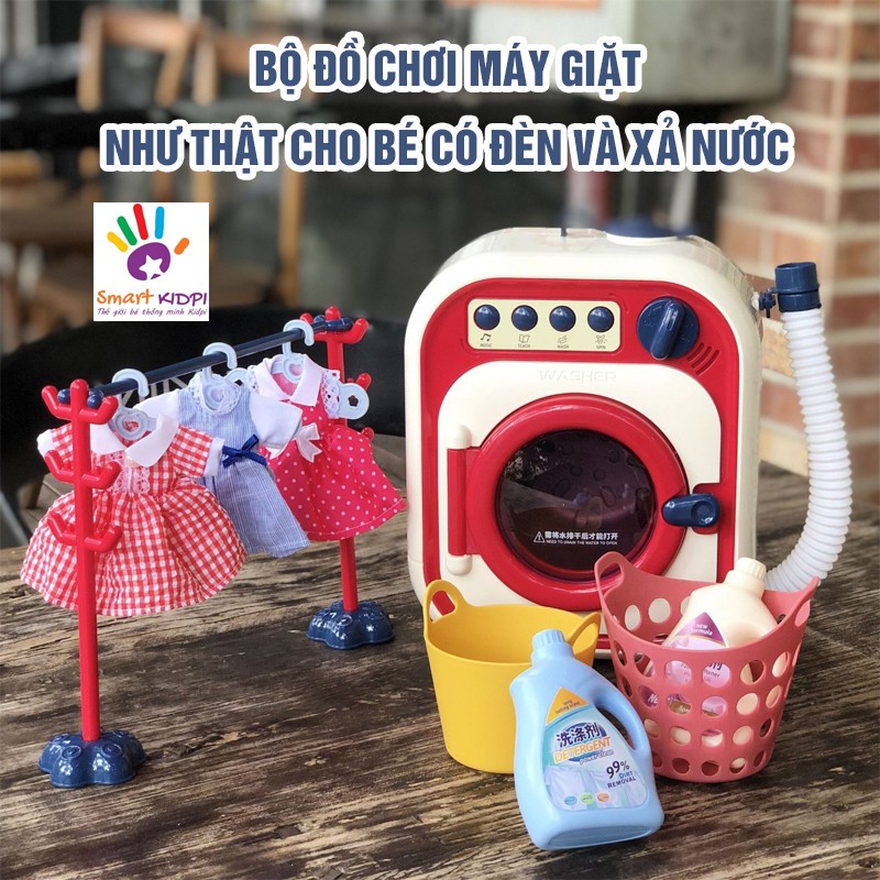 [ẢNH THẬT] - ĐỒ CHƠI MÁY GIẶT MINI CHO BÉ NHƯ THẬT CÓ GIẶT BẰNG NƯỚC