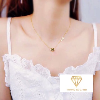 Dây chuyền titan trái tim DTT020