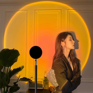 (CÓ SHIP HỎA TỐC) ĐÈN LED SỐNG ẢO QUAY TIKTOK SIÊU HOT SUNSET, ĐÈN CHIẾU MÀU HOÀNG HÔN CHỤP ẢNH, QUAY VIDEO DECOR