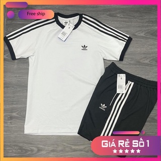 Bộ thể thao adidas nam chất liệu cotton 100%  [Nhập mã giảm giá]