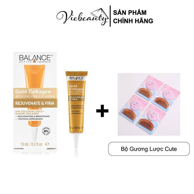 Kem Dưỡng Mắt Balance Giúp Giảm Thâm Và Tái Tạo Da Mắt Active Formula Gold Collagen Rejuvenating Eye 15ml - Khongcoson | BigBuy360 - bigbuy360.vn