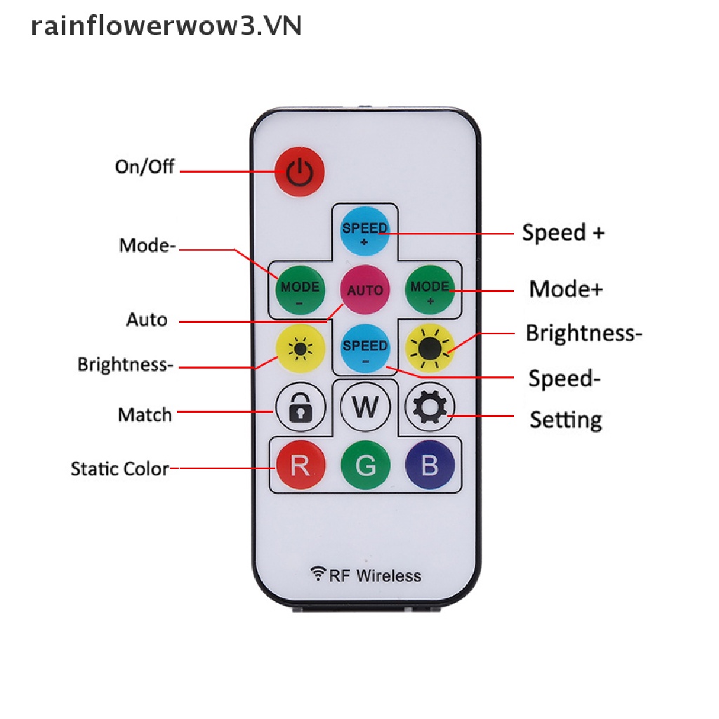 Bộ Điều Khiển Đèn LED Từ Xa Không Dây 14 Phím DC 5 24V RGB WS2812 WS2811