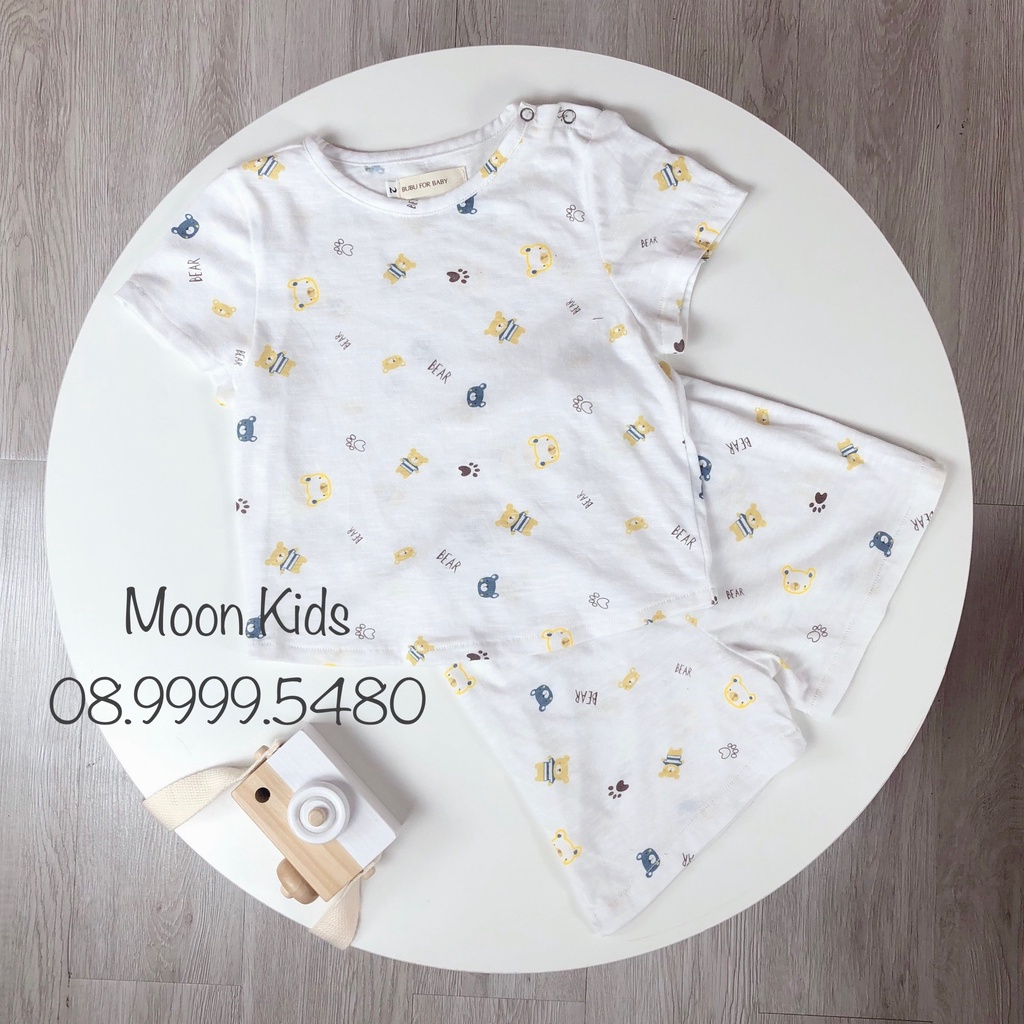 Set Cotton Gấu Trắng Năng Động Cho Bé