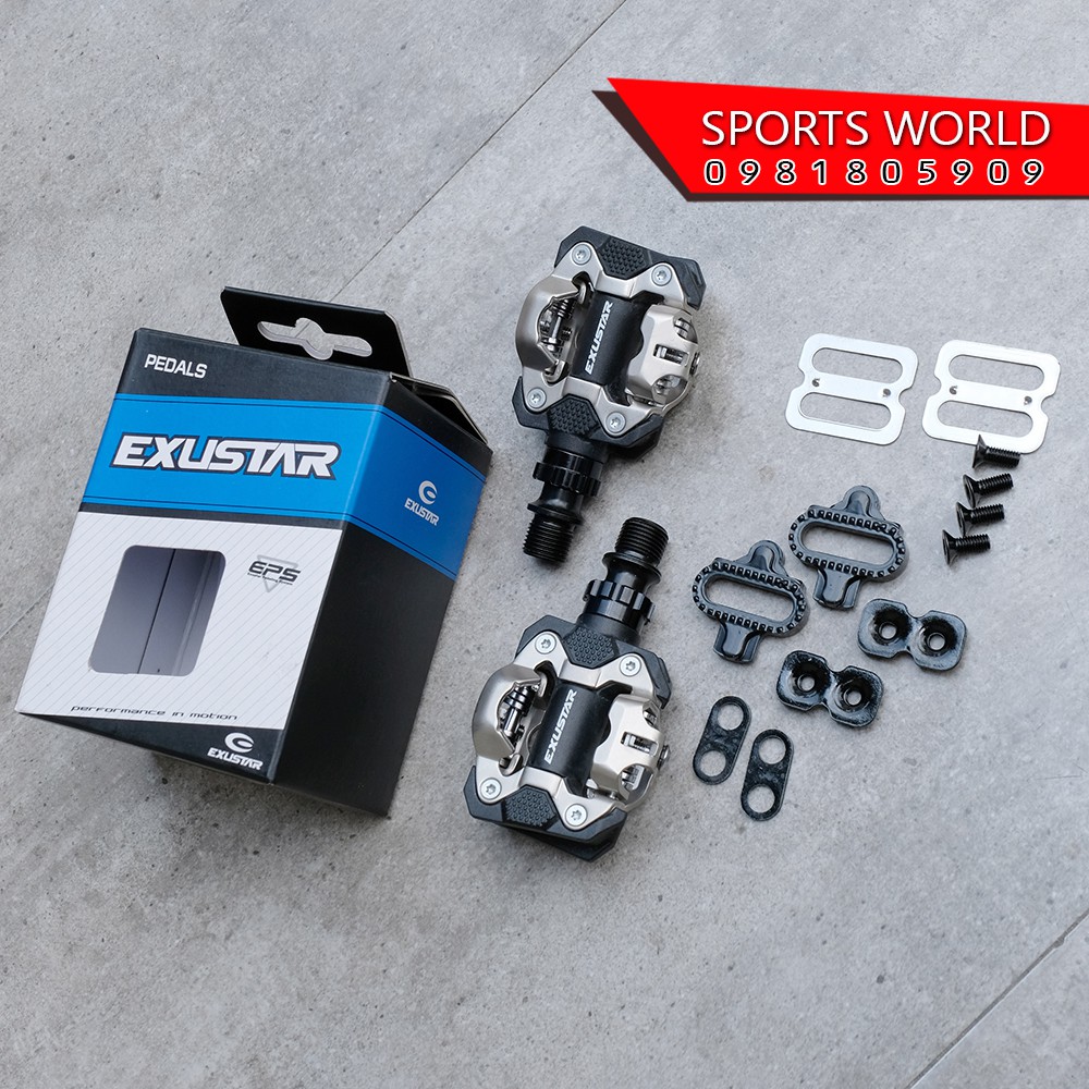 Pedal can dòng MTB hàng Đài Loan EXUSTAR, can 2 mặt