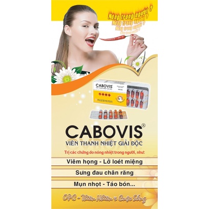 Viên Thanh nhiệt giải độc CABOVIS OPC - Thanh nhiệt giải độc - Hàng chính hãng OPC