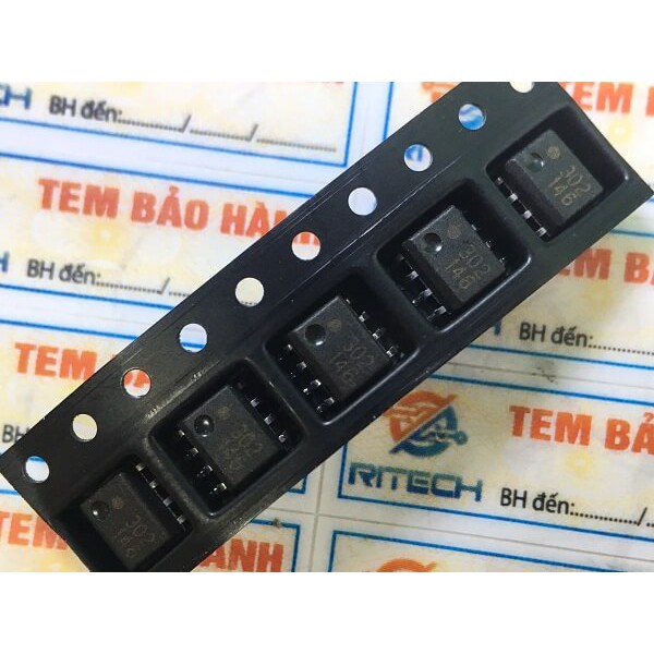 Combo 2 con HCPL-0302V,(302V), SOP-8 opto điều khiển