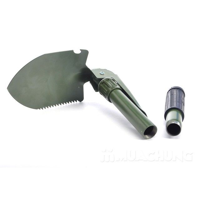 Bộ Cuốc Xẻng Gấp Gọn Đa Năng 4 Trong 1 Dùng Phượt Cắm Trại Du Lịch