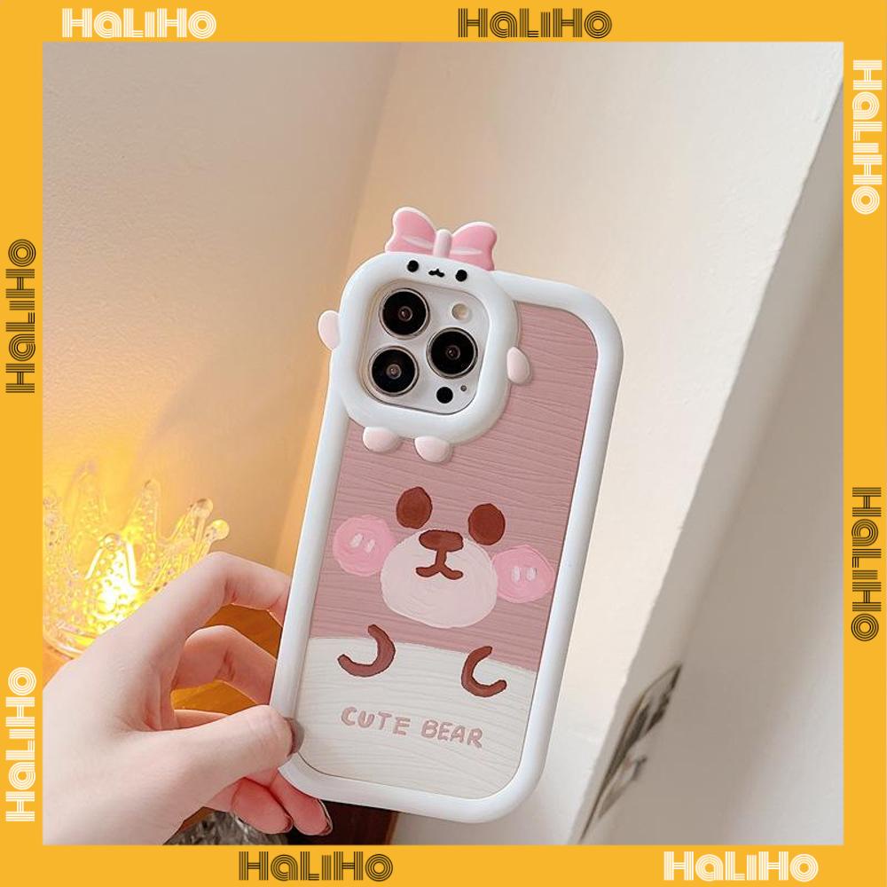 iPhone Case Silicone Soft Case Clear Case Airbag Shockproof Protection Camera Shiny Feel Bear Cartoon Cute Compatible For iPhone 11 Pro Max 13 Pro Max 12 Pro Max 7Plus xr XS Max