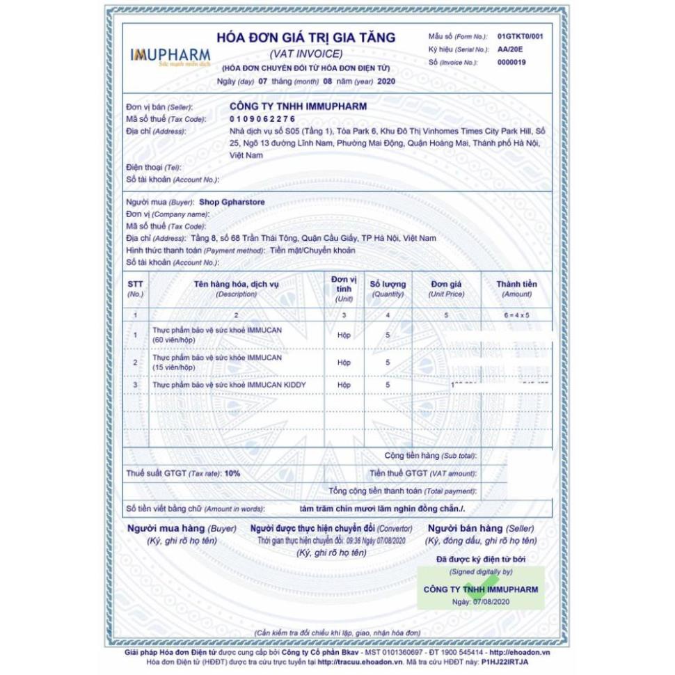 Immucan USA viên tăng sức đề kháng hộp 60 viên