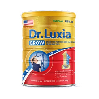 (CÓ QUÀ ĐẸP) Sữa bột Dr Luxia Grow 900g tăng cường phát triển chiều cao cho bé