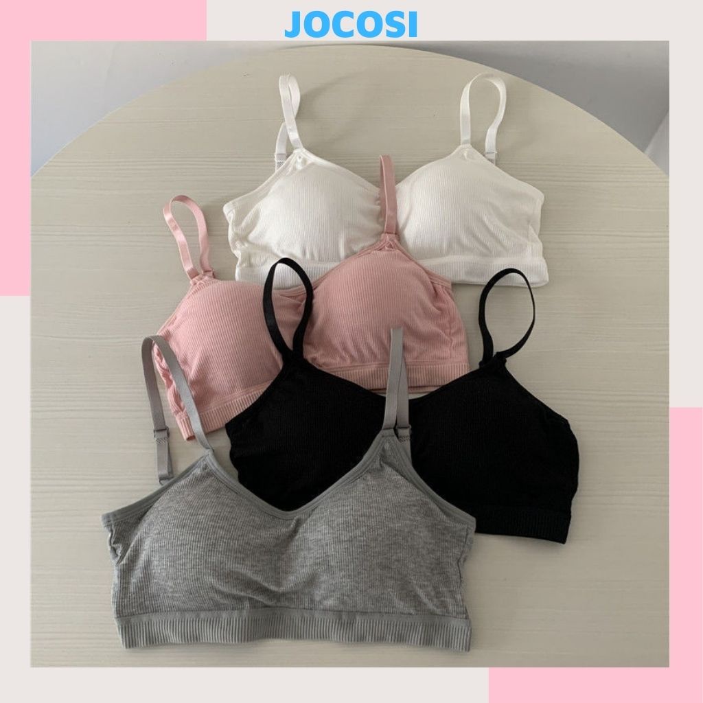 Áo bra nữ học sinh đệm mút ngực mỏng, áo lót đệm bàn tay nâng ngực JOCOSI B727