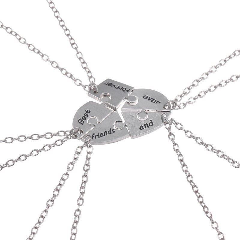 Set 5 Vòng cổ tình bạn mặt khắc chữ Best Friend Forever and Ever thời trang