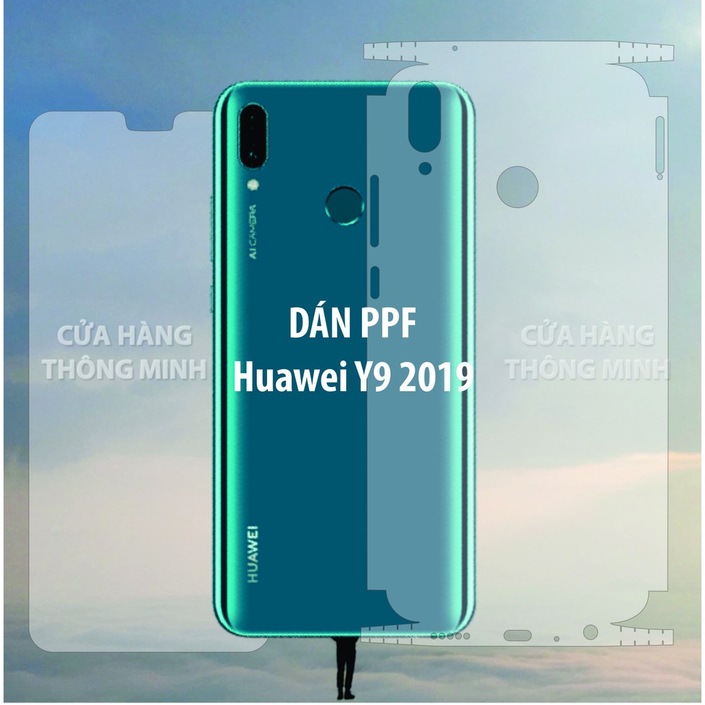 Dán PPF mặt trước, mặt sau, màn hình, mặt lưng Huawei Y9 2019 Full viền
