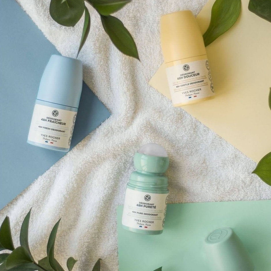 Yves Rocher Dedorante 48h Delicatezza Chamomile - Lăn Khử Mùi Hương Cúc Tây